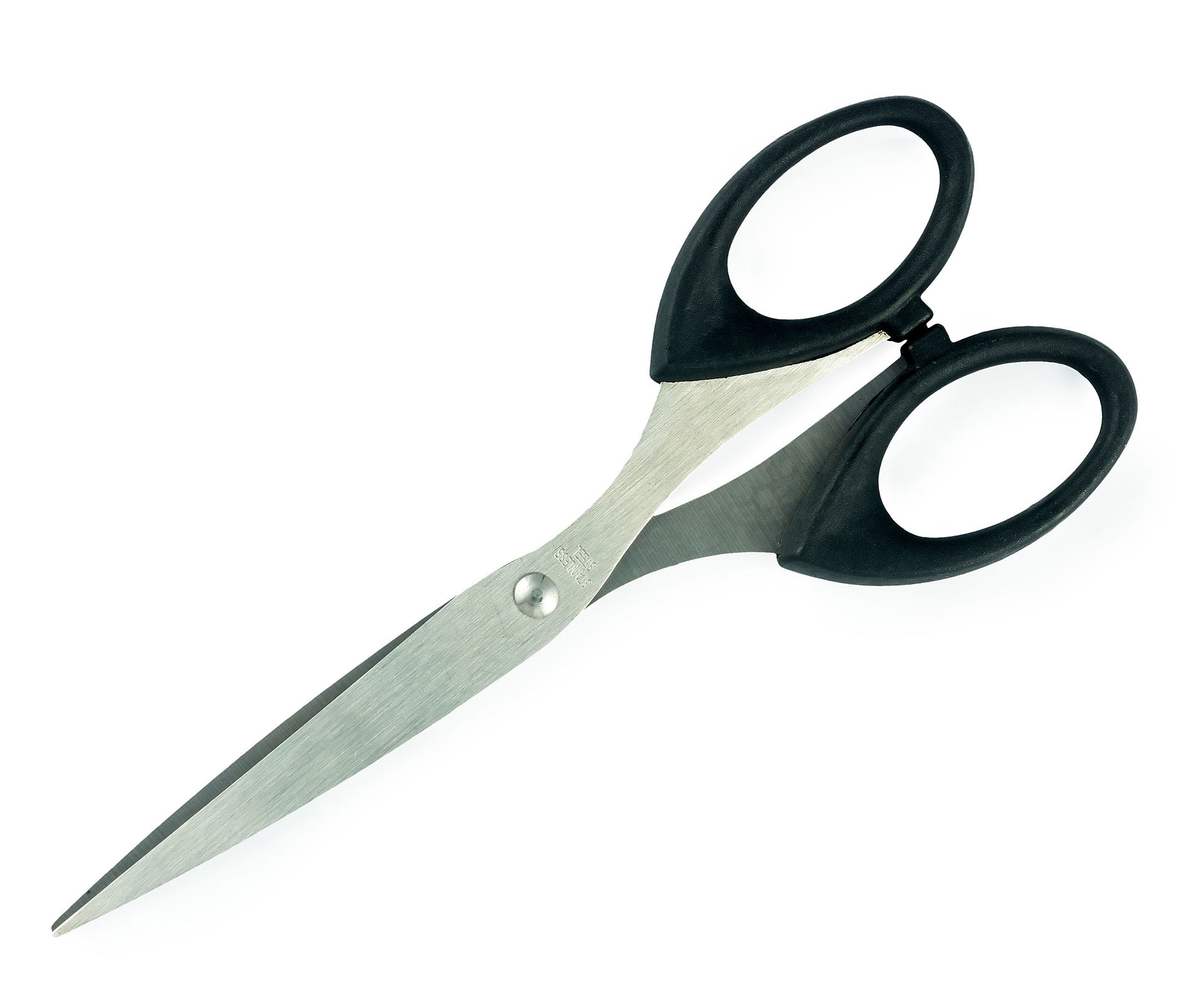 Item-ciseaux Pair of scissors with black handle 2015-06-07.jpg